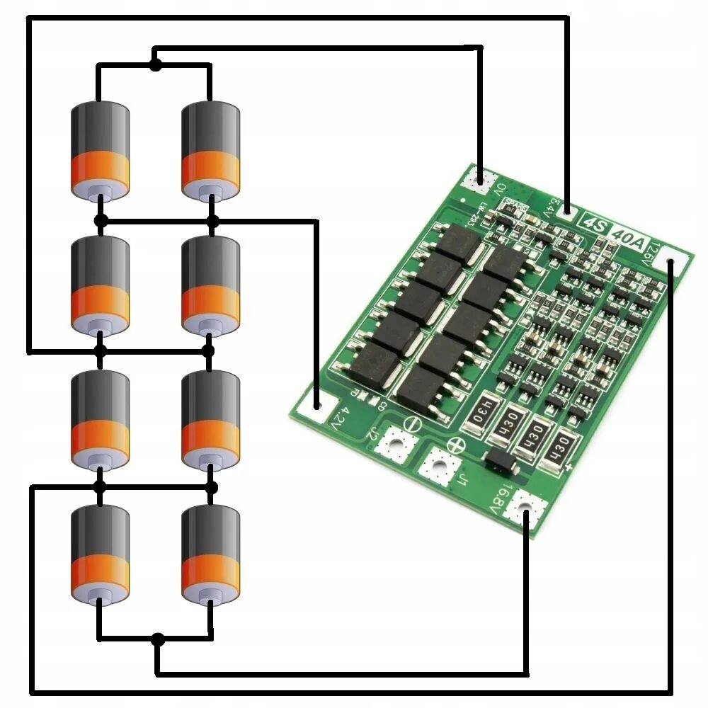 BMS 4S 40A 80A 14,8V LIION ŁADOWARKA,BALANCER - Sklep, Opinie, Cena w Allegro.pl