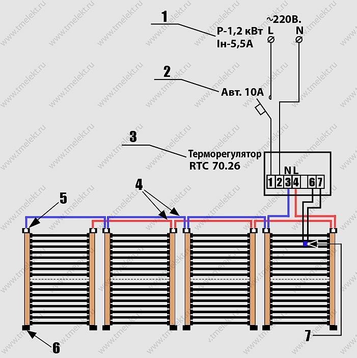 Подключение пленочного теплого пола к электричеству Схема подключения инфракрасного пленочного теплого пола Line chart, Shema, Chart