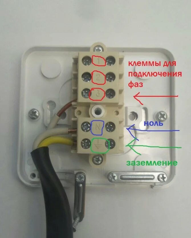 Подключение плиты без розетки через клеммник Коробка для плиты - CormanStroy.ru