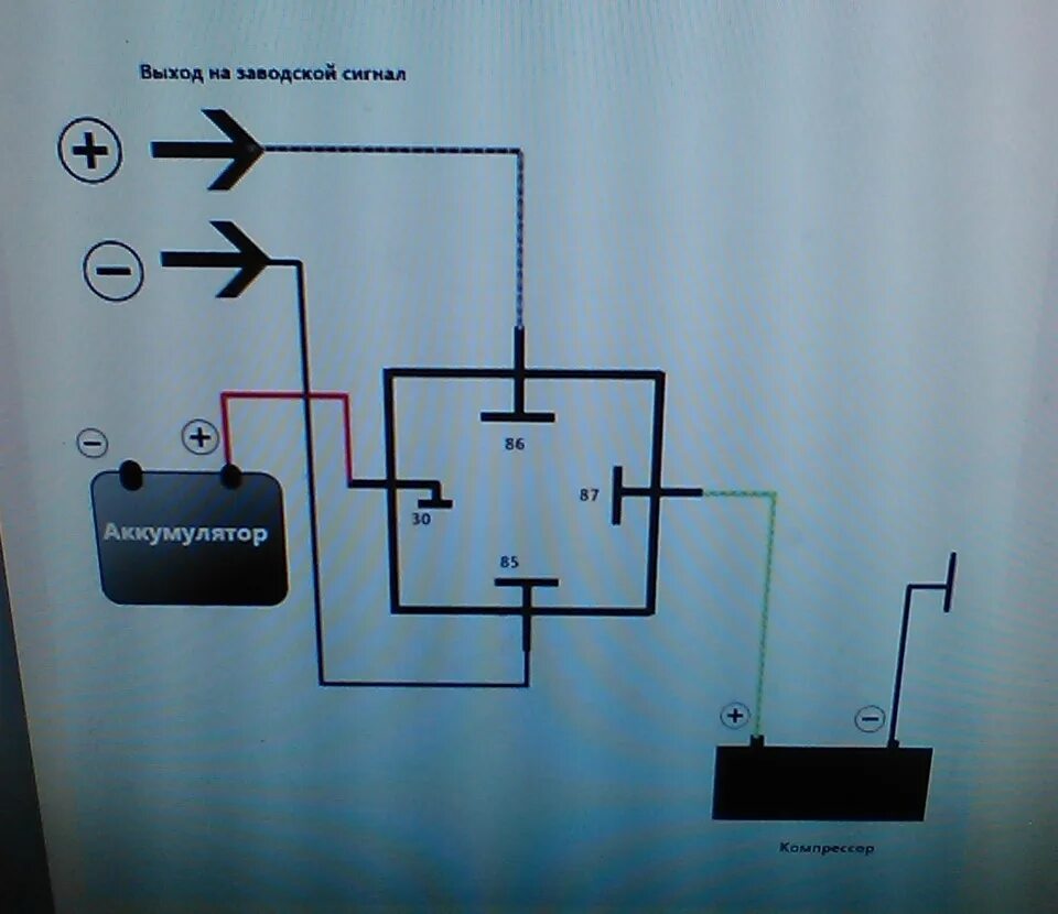 Подключение пневмогудка без реле Пневмо Гудок от реле - DRIVE2