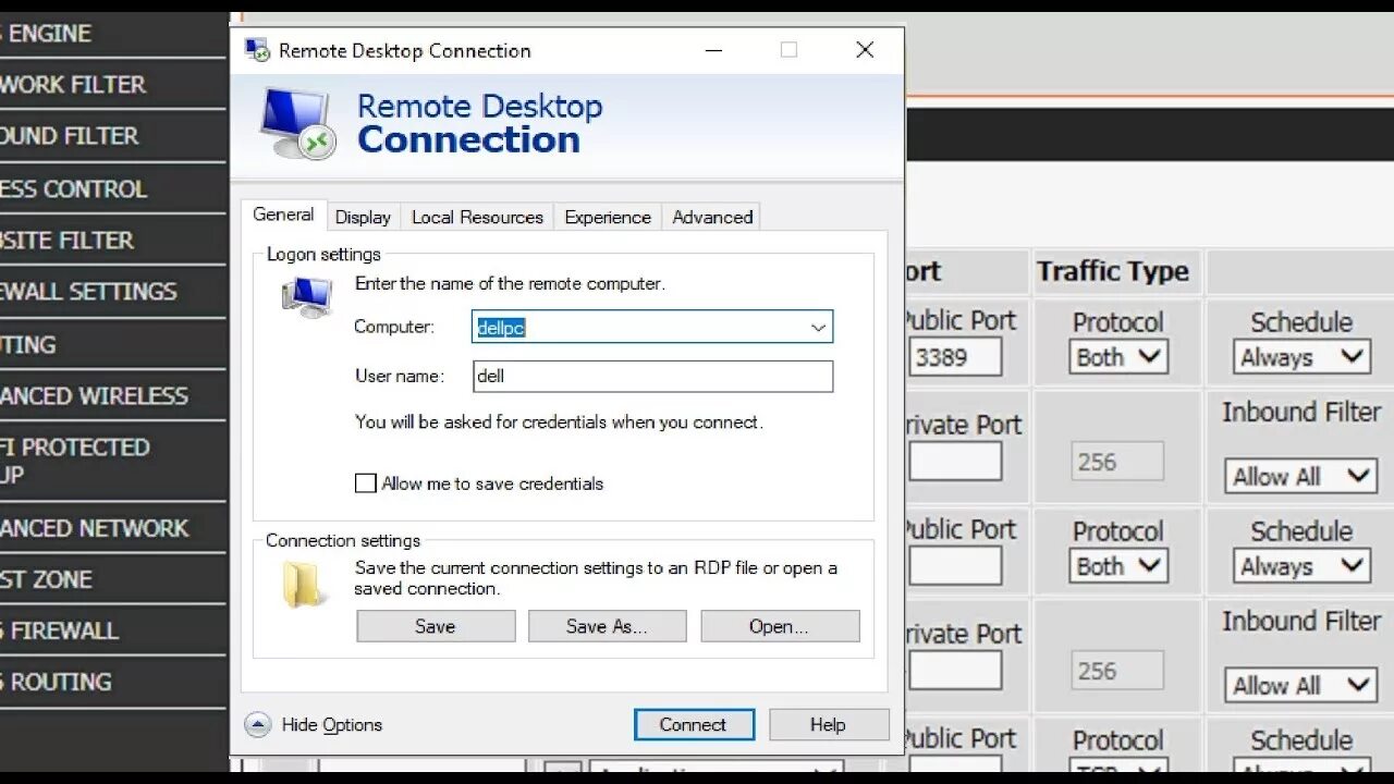 Подключение по rdp какой порт How to Setup Remote Desktop Connection through Internet & Setup Port forward DLi