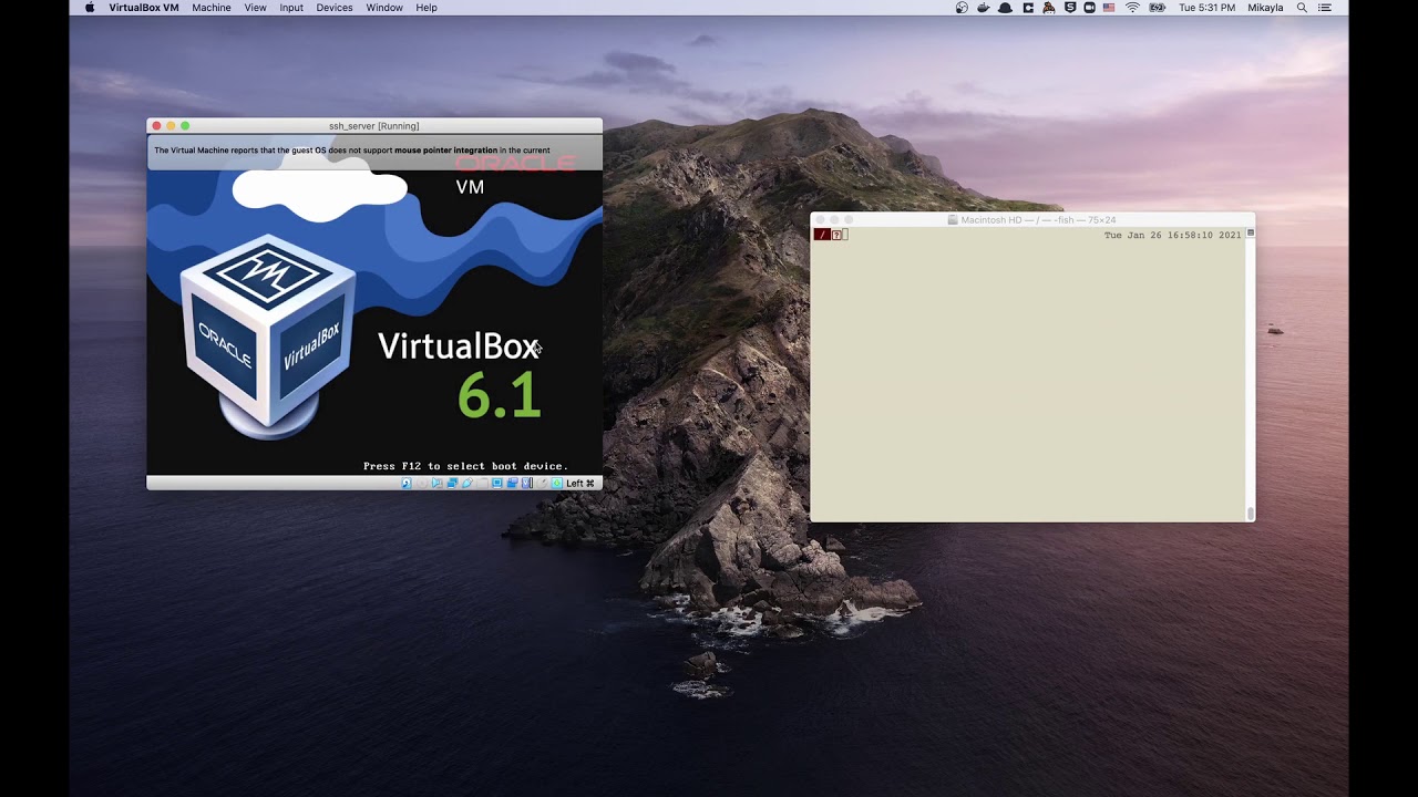 Подключение по ssh к виртуальной машине virtualbox How to SSH into VirtualBox on a Mac - YouTube