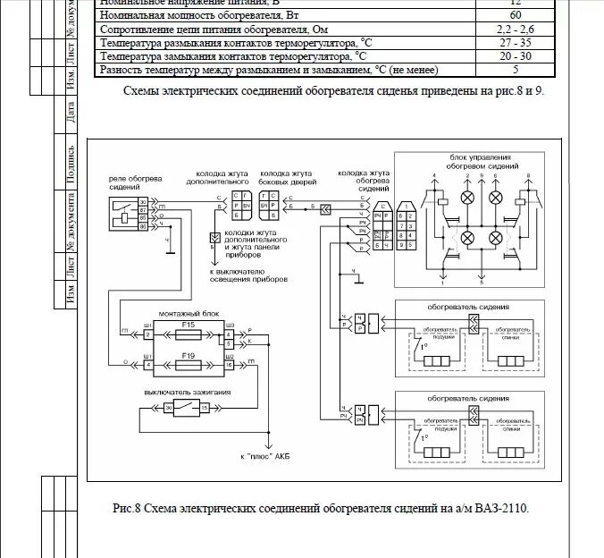 Подключение подогрева сидений ваз 2110 Установка подогрева сидений - Lada 21102, 1,5 л, 2004 года аксессуары DRIVE2