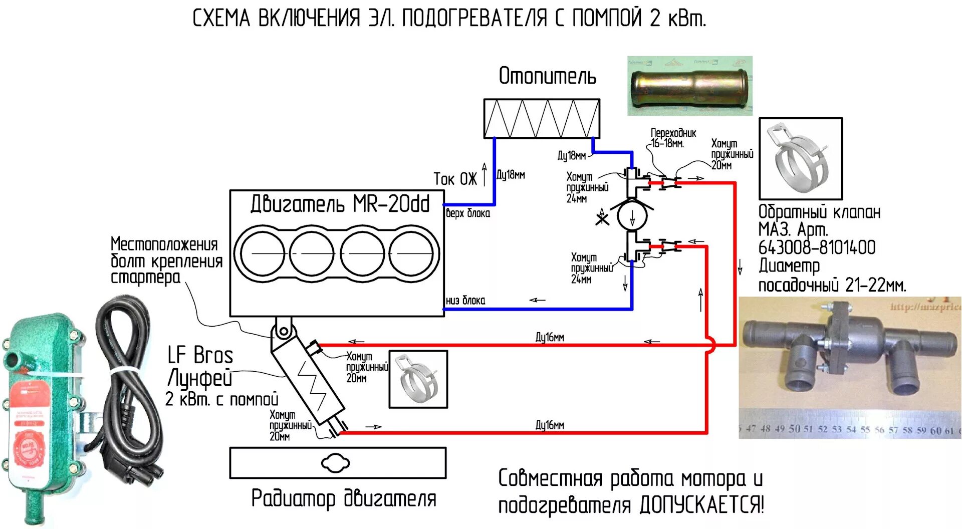 Подключение подогревателя двигателя УСТАНОВКА ЭЛ. ПОДОГРЕВАТЕЛЯ ЛУНФЕЙ 2кВт. - Nissan Serena Mk IV (C26), 2 л, 2011 