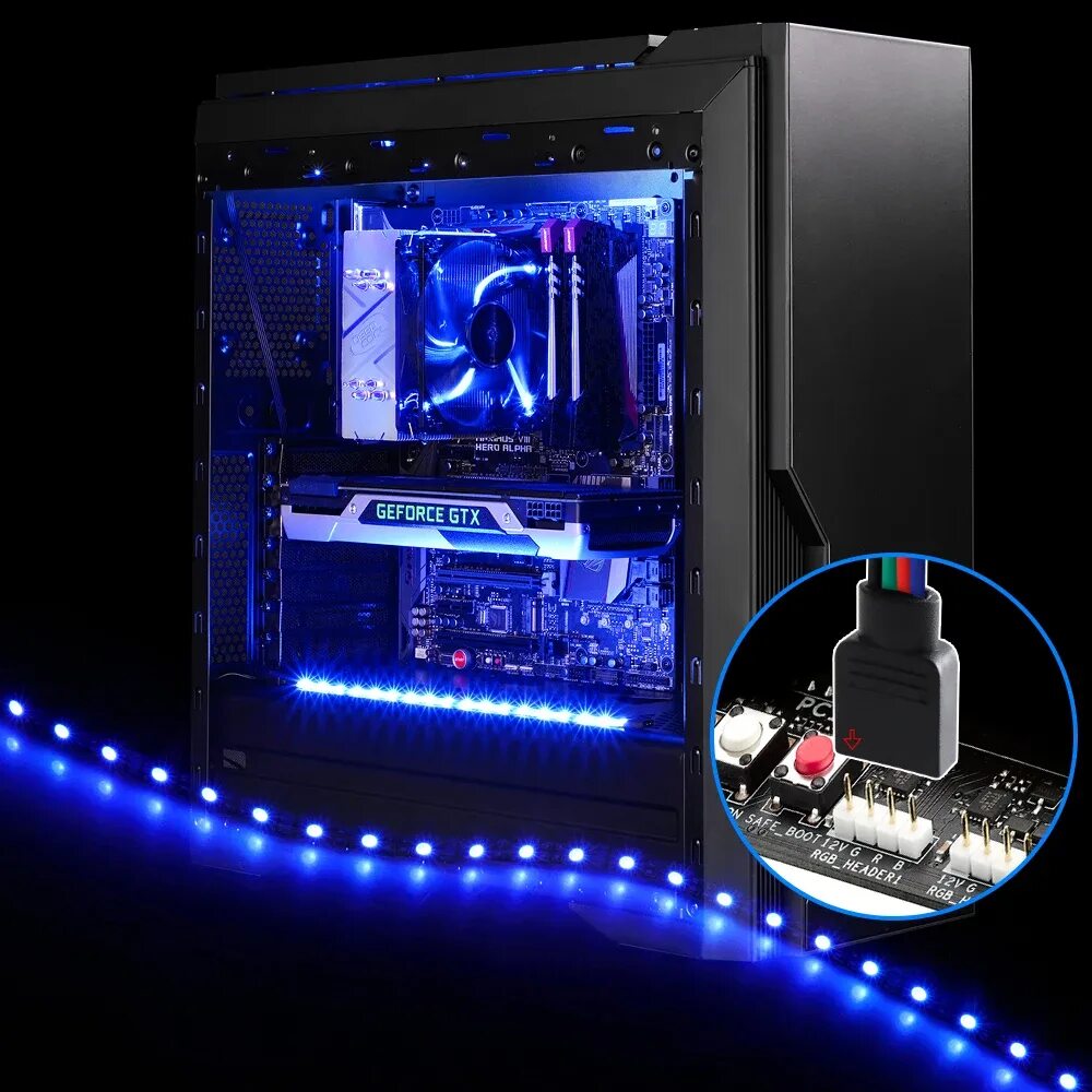 Подключение подсветки системного блока Led Strip Light Add_header Motherboard Control Panel Led Lights Pc Case - 12v Rg