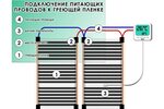 Подключение пола теплософт Инфракрасный пол подключение терморегулятора