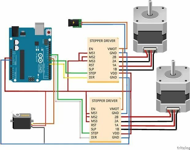 Подключение пошагового двигателя DIY Arduino Controlled Egg-Bot Arduino, Arduino projects, Arduino modules