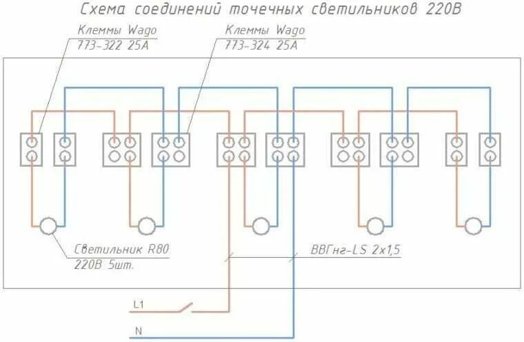 Подключение потолочных светильников своими Как подключить точечные светильники?