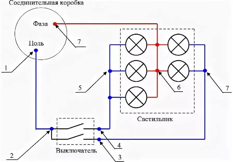 Подключение потолочных светильников своими руками схема подключения Не работает люстра - ремонт люстры своими руками