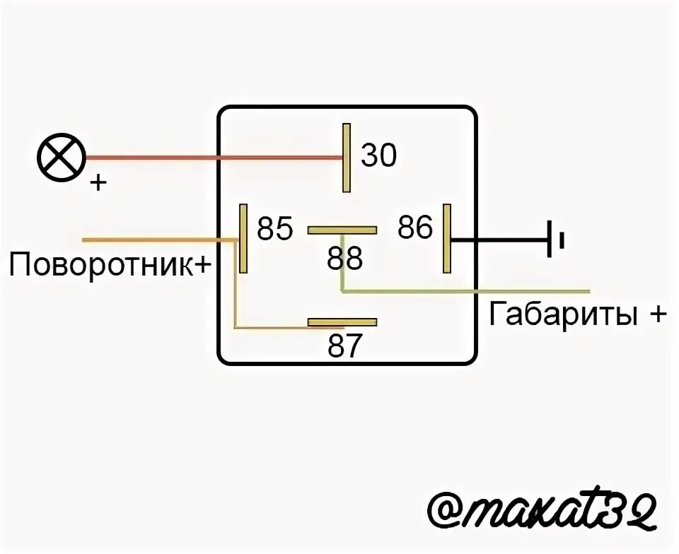 Подключение поворотников через реле Сдвоеный поворотник и задний ход - Hyundai Sonata IV (EF), 2 л, 2007 года стайли