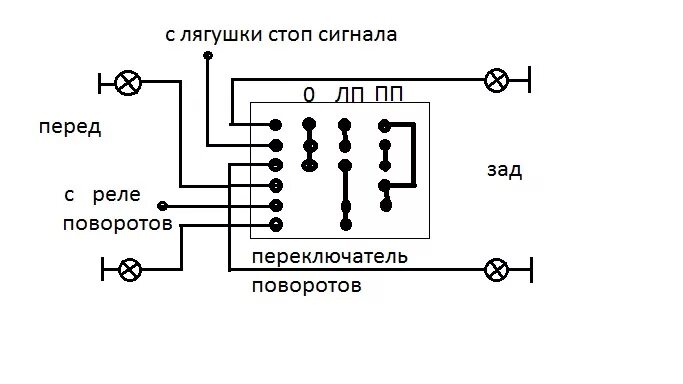 Подключение поворотов газ 53 Форум сайта "Автоэлектрик для всех" - А пацаны то и не знают.