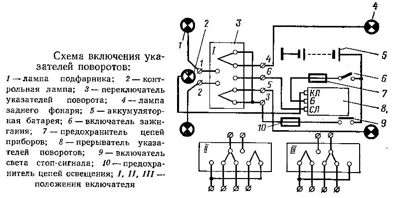 Подключение поворотов газ 53 Г303В схема подключения: Блокинг генератор с питанием от постоянных магнитов