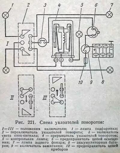 Подключение поворотов газ 53 Ответы Mail.ru: Газ 21. При включении поворота мигают все фонари, как при аварий