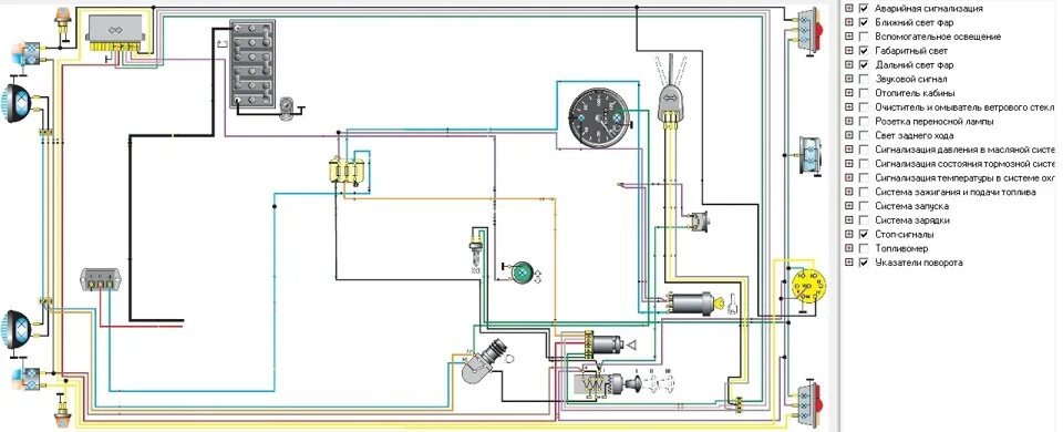 Подключение поворотов газ 53 Схема светотехники - ГАЗ M72, 2,7 л, 1955 года электроника DRIVE2