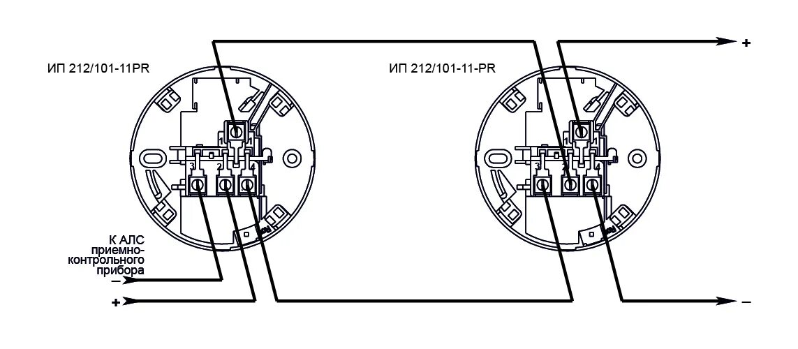 Подключение пожарного датчика simens sdf 2200 ИП 212/101-11-PR W1.04