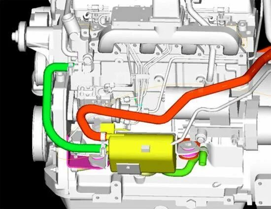 Установка предпускового подогревателя СЕВЕРС+ - Renault Logan (2G), 1,6 л, 2014 