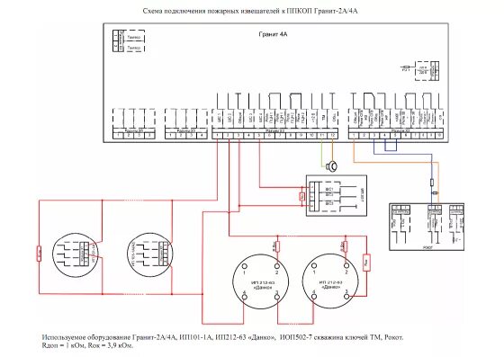 Подключение прибора гранит 3 Альбом схем подключения приборов НПО Сибирский Арсенал 2009 год - Описания и тех