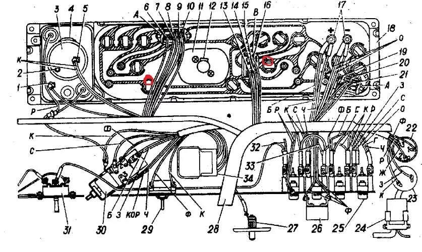 Подключение приборной панели газ 24 Разобрался с проводкой - ГАЗ 24, 2,3 л, 1979 года электроника DRIVE2