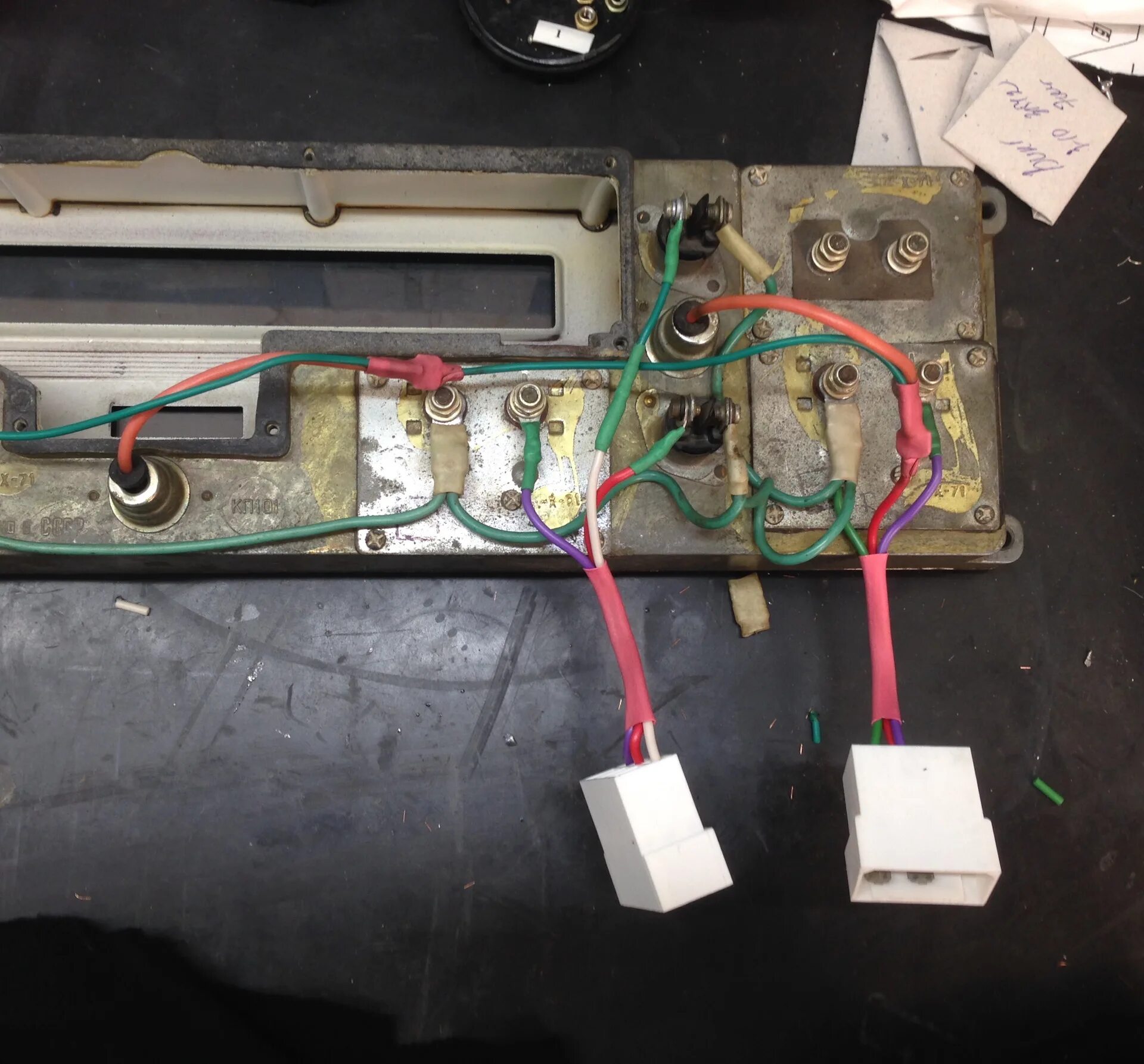 Подключение приборной панели газ 24 Установил ленточную приборную панель - ГАЗ 2401, 2,5 л, 1976 года электроника DR