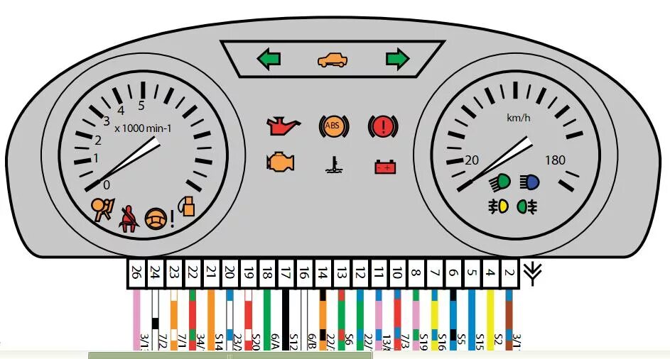 Подключение приборной панели калина распиновка приборки 3801010-31 VDO приора - Автоэлектроника - AUTO TECHNOLOGY