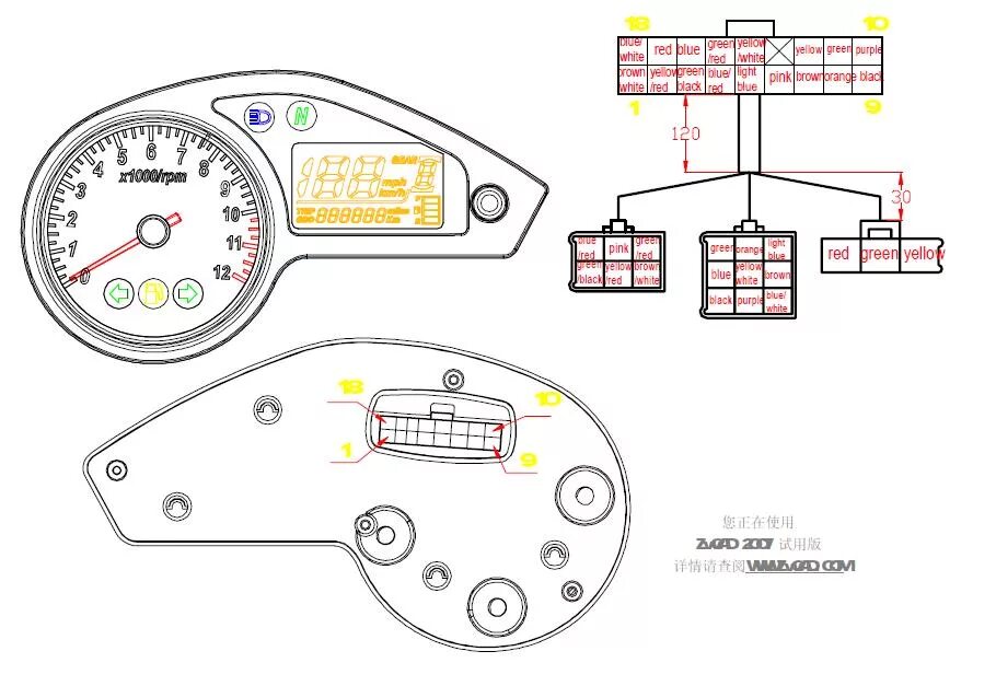 Подключение приборной панели moto instrumen Контент mebius - Страница 4 - Форум о мотоциклах и скутерах, произведенных в Кит