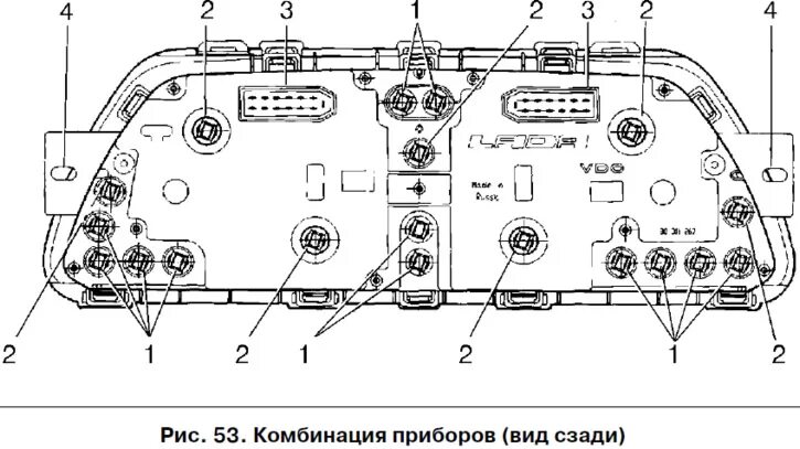 Подключение приборной панели нива Лампы асвятлення і сігналізацыі (ВАЗ-2110 "LADA" 1995-2007 / Агульная інфармацыя