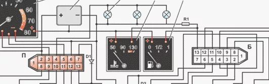 Подключение приборной панели нива Ваз-21213 (нива). контрольные приборы