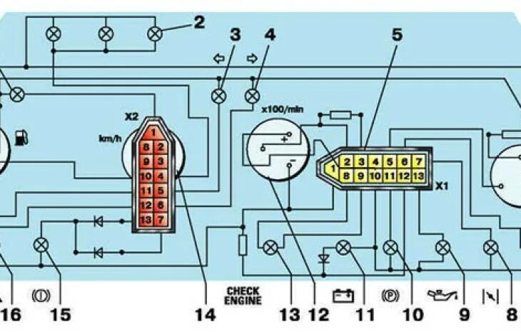 Подключение приборов ваз 2109 Картинки ПОДКЛЮЧЕНИЕ ПАНЕЛИ ВАЗ 2109