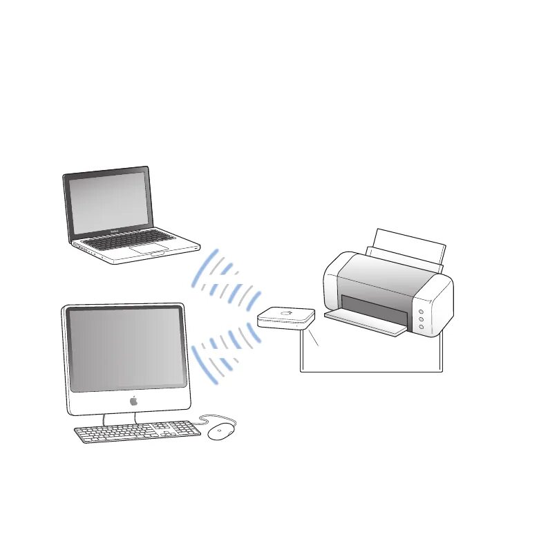 Подключение принтера через роутер Использование AirPort Extreme для общего доступа к принтеру USB - AirPort Extrem