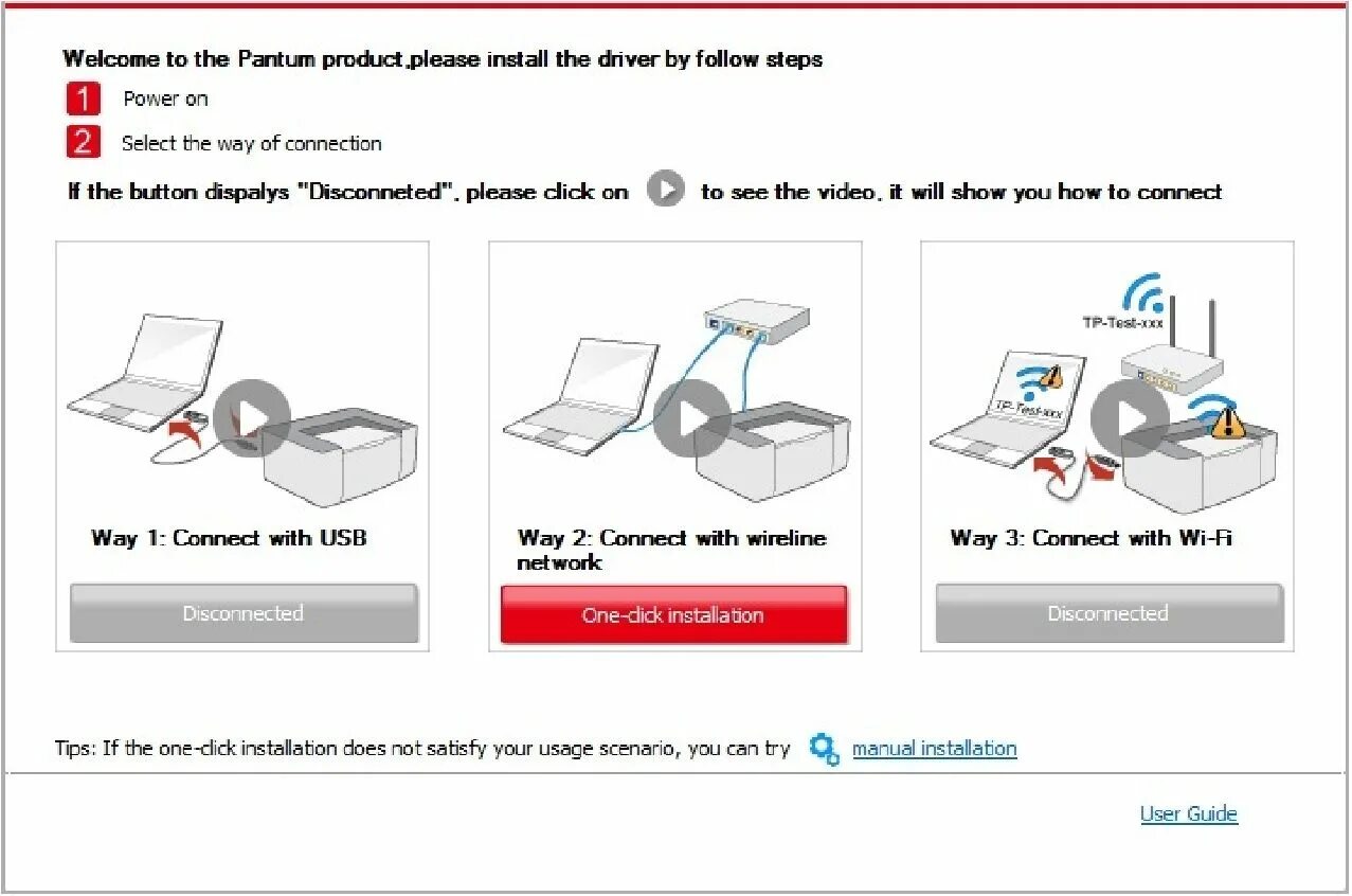 Подключение принтера pantum к компьютеру Pantum M6700D User Guide