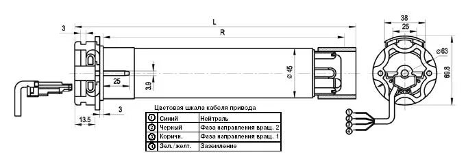 Подключение привода выхлопных газов барабана Электроприводы и комплектация к рольставням