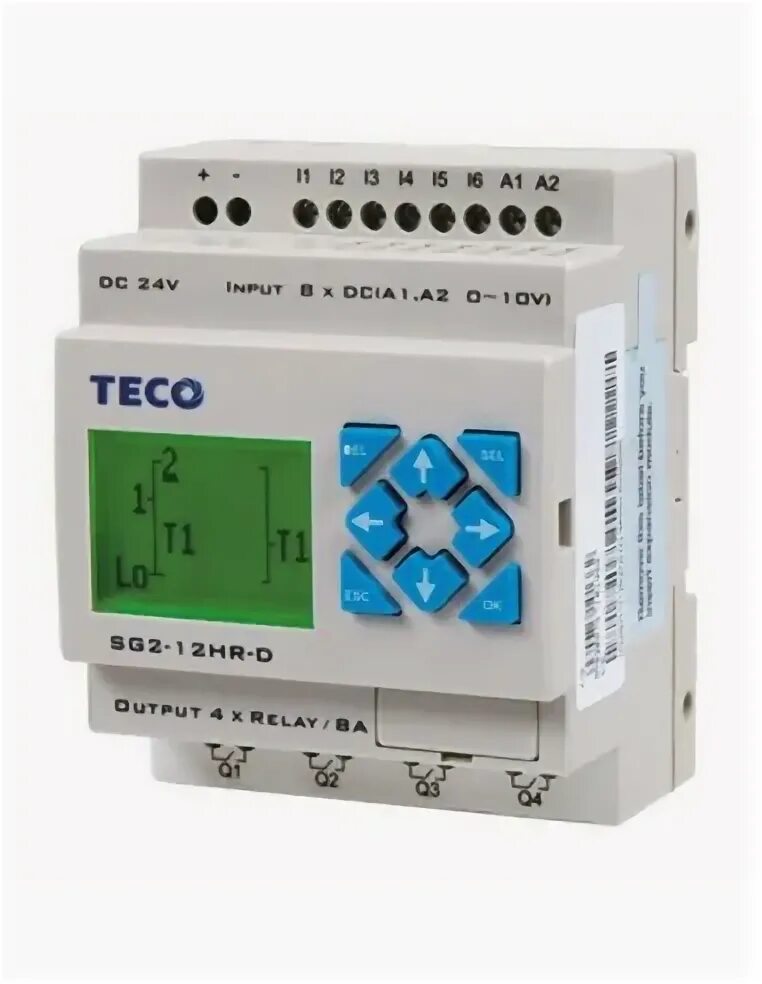 Подключение программируемого реле Teco SG2-12HR-D