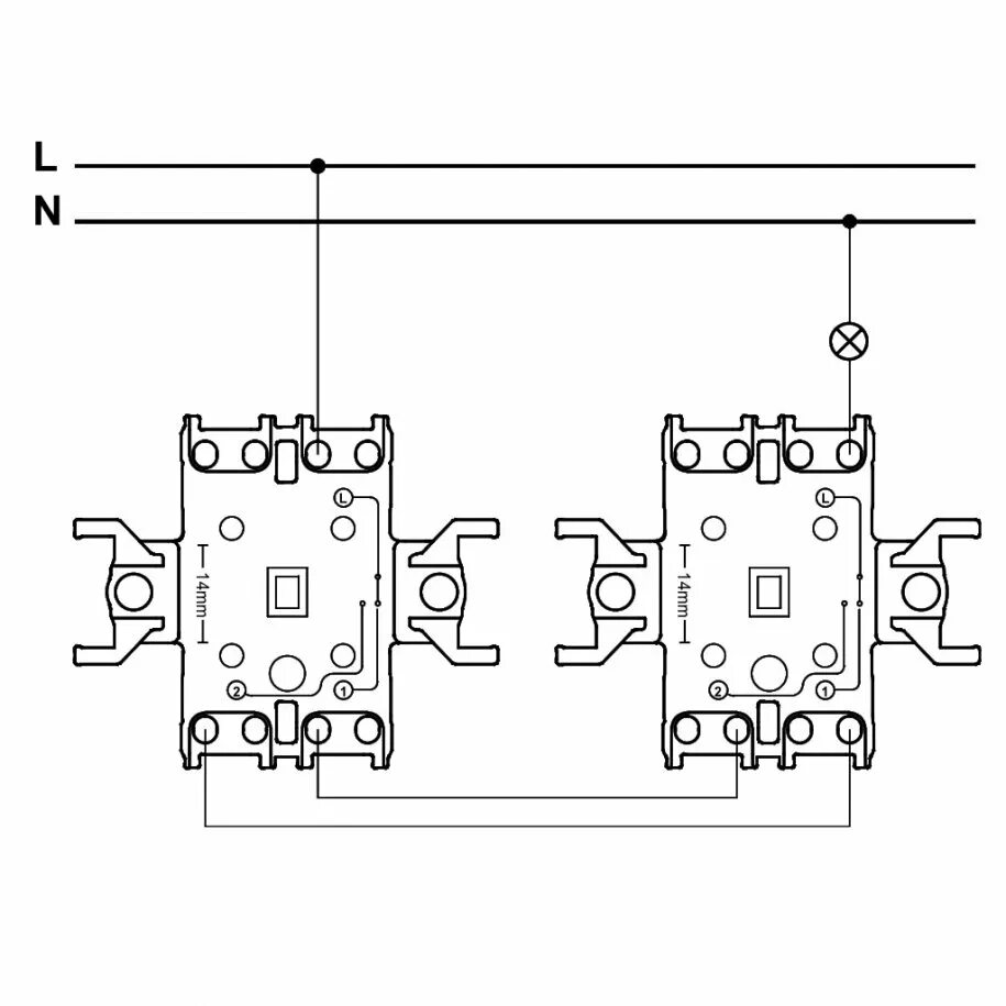 Подключение проходного выключателя schneider electric Переключатель 1-кл. универс. Schneider Asfora EPH0400121 белый купить цена КАПРО