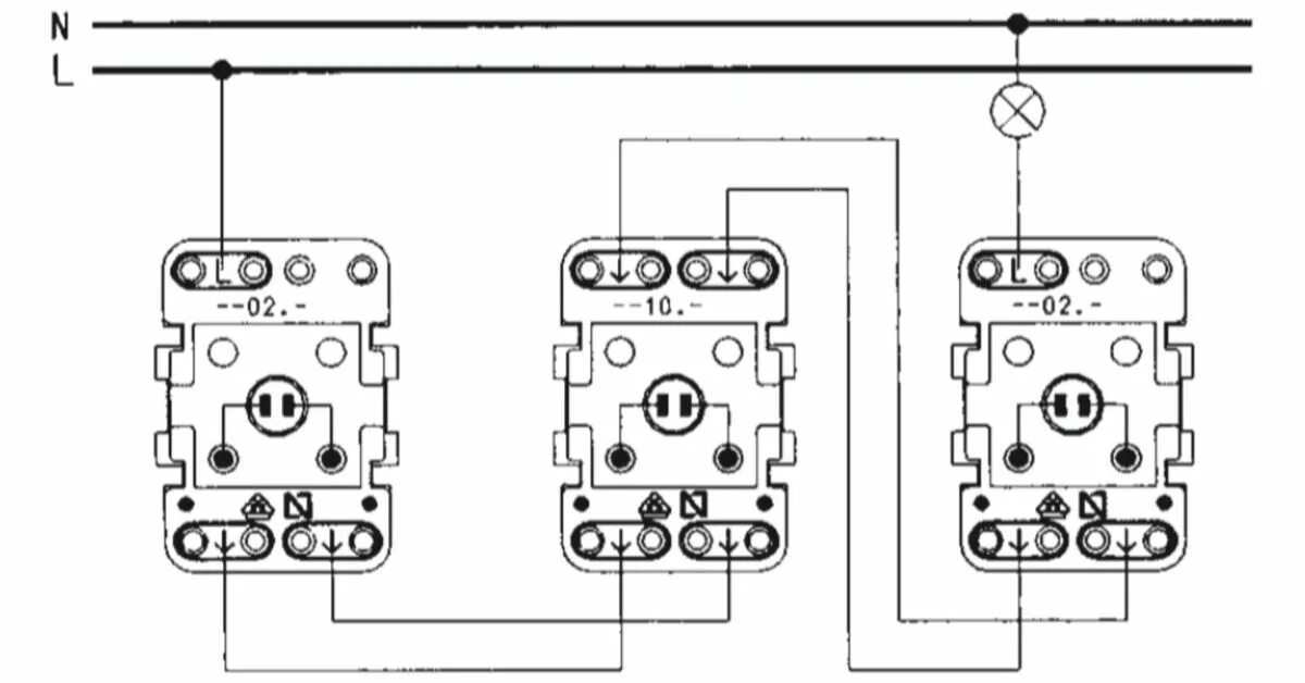 Подключение проходного выключателя schneider electric ABB Переключатель промежуточный Basic 55, слоновая кость