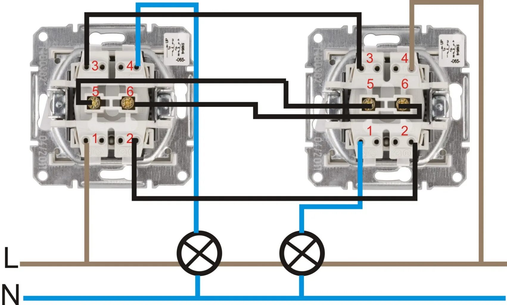 Подключение проходных двух двухклавишных выключателей шнайдер Вопросы и ответы - E-Schneider