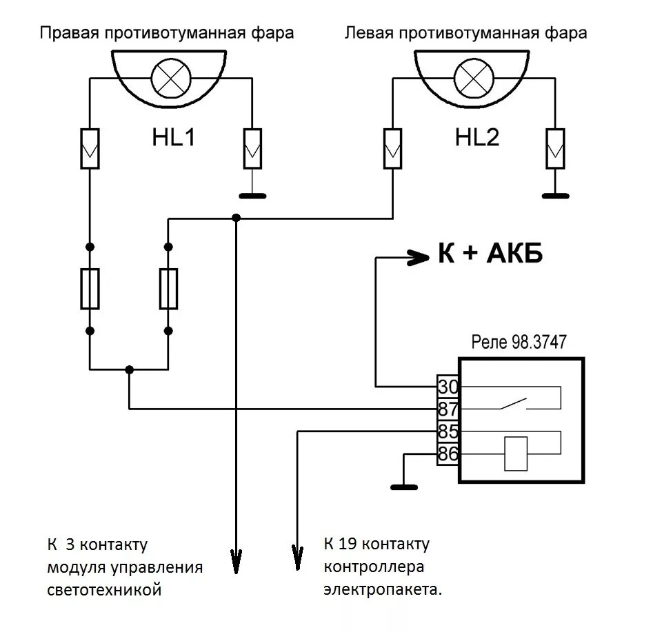 Подключение противотуманных фар через мус Доработка модуля управления светотехникой Приора - 8 Февраля 2018 - ЗАЗ сила