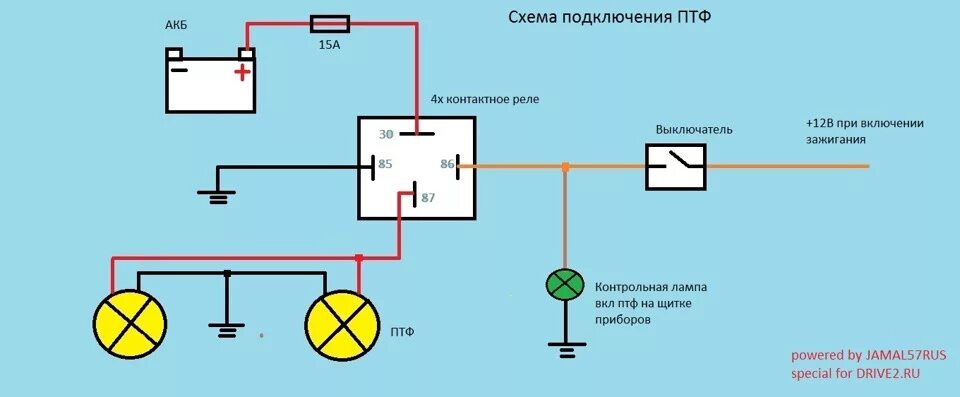 Подключение противотуманных фар через реле и кнопку Наконец-то ПТФ - Daewoo Matiz (M100, M150), 0,8 л, 2007 года электроника DRIVE2