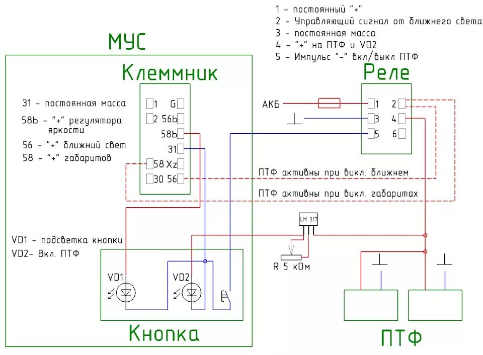 Подключение противотуманных фар калина 1 через мус Установка ПТФ с доработкой МУС - Lada Калина универсал, 1,6 л, 2012 года электро