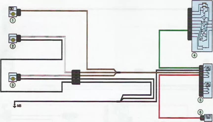 Подключение противотуманных фар лада ларгус Lada Largus glove box lighting wiring diagram