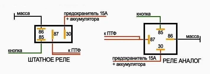 Подключение противотуманных фар ланос Распиновка кнопки противотуманных фар дэу нексия LkbAuto.ru