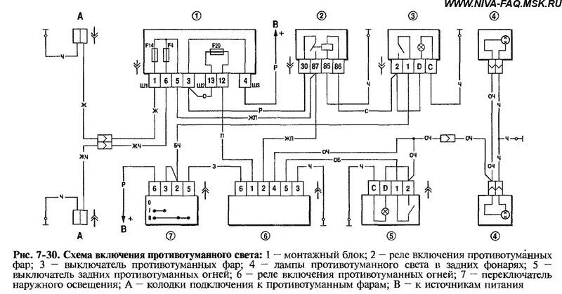 Подключение противотуманных фар ваз 2111 Схема электрооборудования ваз-2120 Надежда Электрические автосхемы