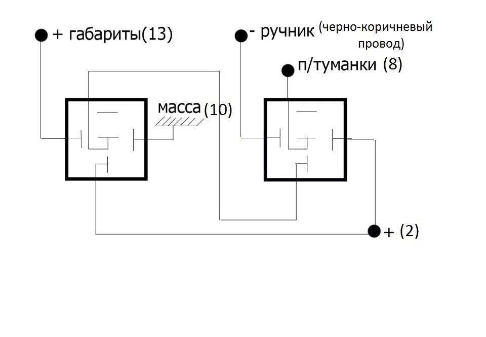 Подключение противотуманок без кнопки через ручник Реализация ПТФ как Дхо от ручника - Volkswagen Polo Sedan, 1,6 л, 2013 года элек