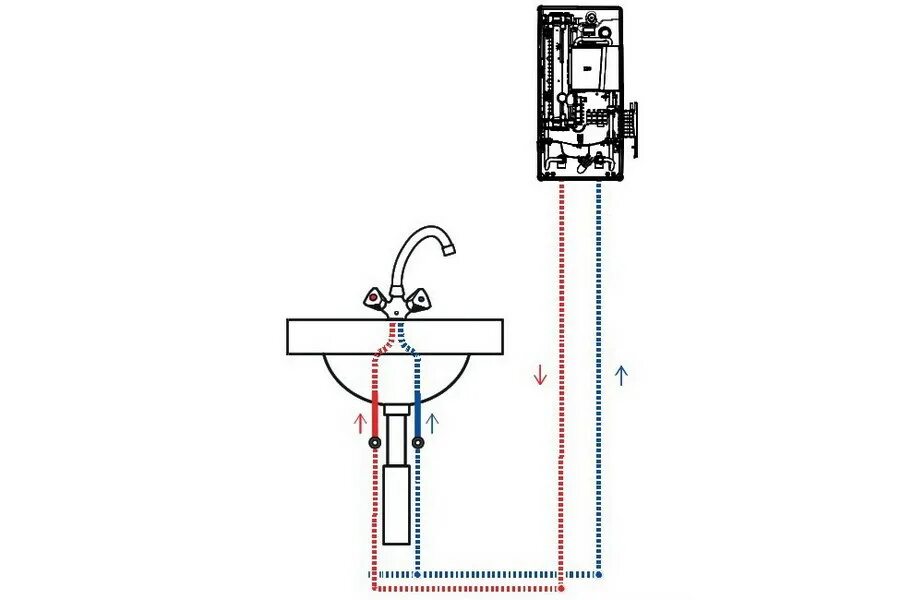 Подключение проточного насоса CLAGE DSX Touch New - проточный трехфазный напорный водонагреватель с сенсорным 