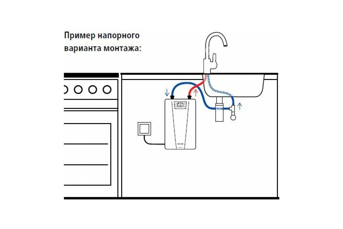 Подключение проточного насоса Проточный водонагреватель Clage CEX 9 U 2400-26449 090706 - выгодная цена, отзыв