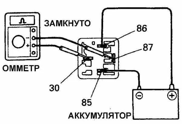 Подключение проверки реле Проверка реле lanosovod.ru