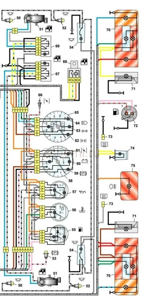 Подключение проводки ваз Схема ваз 2106 проводка электро LkbAuto.ru