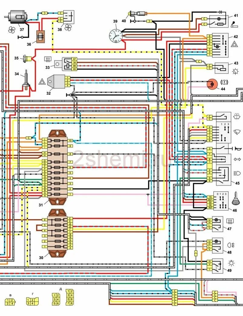 Подключение проводки ваз Schéma de câblage "Six" pour débutants : branchement, maintenance et remplacemen