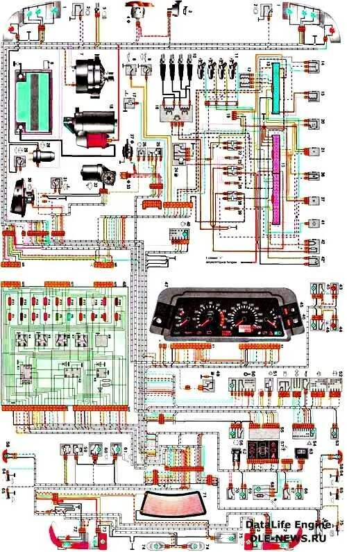 Подключение проводки ваз 2110 Эл схема ваз 2110 инжектор 8 клапанов 58 фото - KubZap.ru