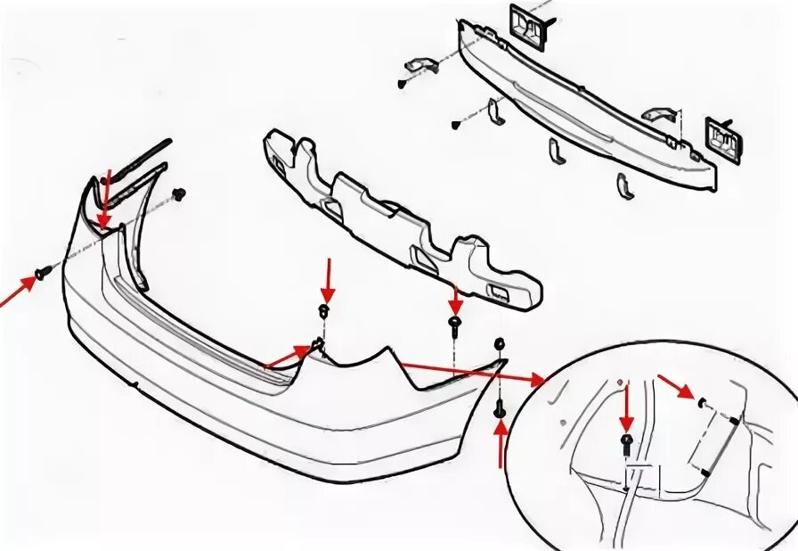 Подключение проводки заднего бампера на hyundai palisade Как снять задний бампер солярис: найдено 88 изображений