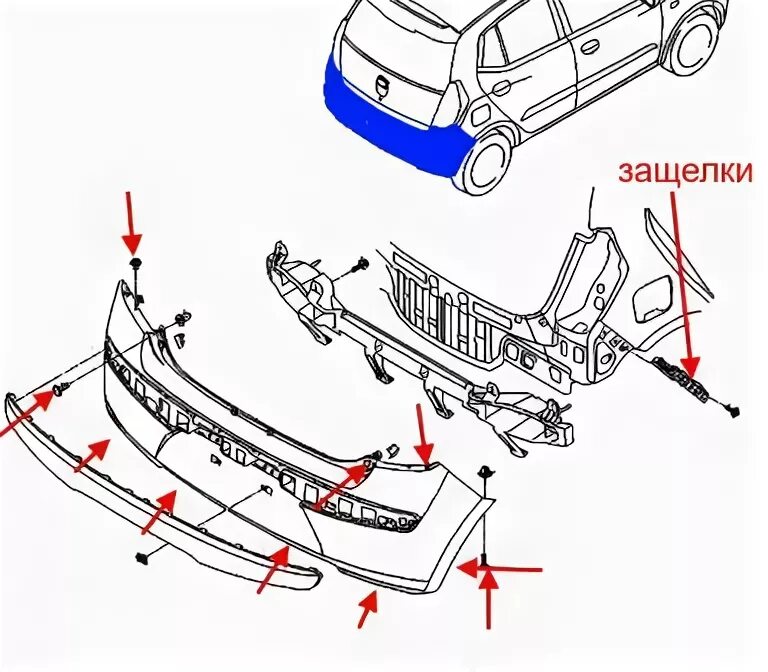 Подключение проводки заднего бампера на hyundai palisade Крепление заднего бампера хендай гетц - BestChehol.ru